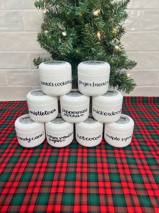 Holiday Themed Scented Leather Balms