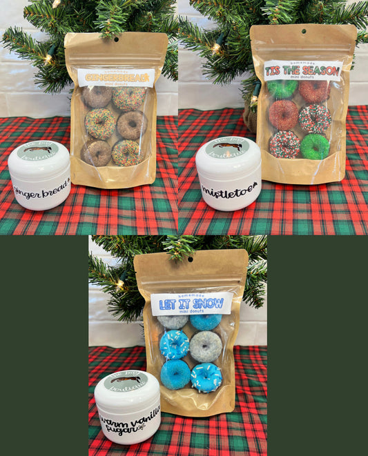 Holiday Donut and Balm set